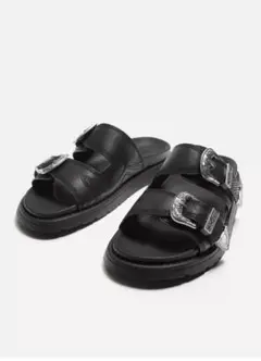 ZARA ダブルストラップサンダル　サイズ42