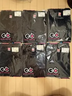 EXTRA COMFORT ブラック 長袖Tシャツ Lサイズ 6枚セット