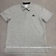adidas グレー ポロシャツXO