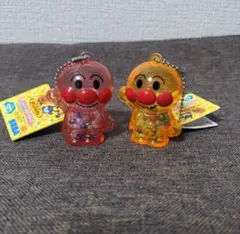 それいけ！アンパンマン　シャカシャカクリアキーホルダー　２点セット　アンパンマン