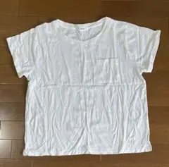 ニコアンド　半袖Tシャツ　ポケット付き　ホワイト