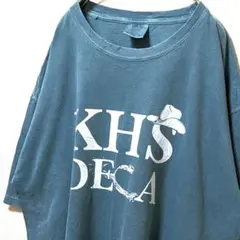 コンフォートカラーズ KHS DECA ロゴ Tシャツ グリーン緑 XL古着