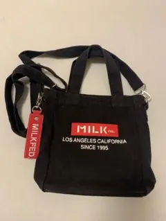 MILK Fed. ブラックショルダーバッグ