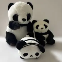 パンダのぬいぐるみ 3体セット