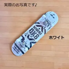 スケートボード 31インチ メープル ABEC7ベアリング採用 OK8 白