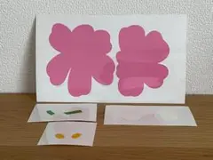 ＊ケシの花 カッティングステッカー ＊ pink ピンク M
