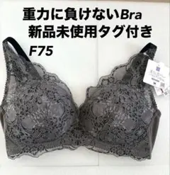 新品未使用タグ付き　ワコール　重力に負けないブラ　F75 ノンワイヤー