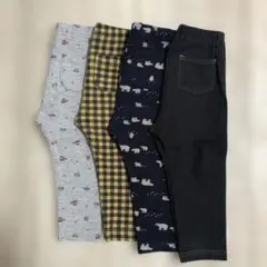 UNIQLO レギンス 10分丈 80サイズ 4枚セット