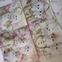 ガーゼハンカチ2枚パネル猫ちゃんハンドメイド