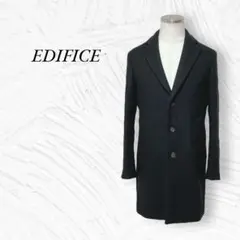 【エディフィス EDIFICE】チェスターコート ストライプ裏地 E4658