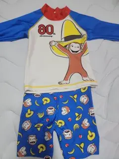 おさるのジョージ ラッシュガード 100cm.男児水着100cm