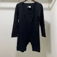 リミフゥ オールインワン ジャンプスーツ スウェット 黒 S 中古