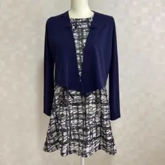 美品　ネイビー セットアップ　アンサンブル
