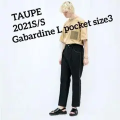 TAUPE Gabardine Lpocket side line pant 3
