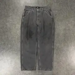 X-LARGE Gray Jeans Baggy Wide SK8 USED