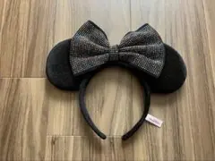 東京ディズニーリゾート ミニーマウス カチューシャ　スパンコール　ブラック