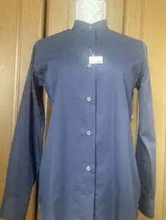 鎌倉シャツ　新品　M寸　紺色