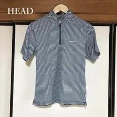 HEAD ハーフジップ ボーダー レディース ゴルフウェア スポーツ Lサイズ