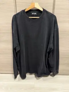 BTMK L/S TEE washed W0156T10 XL ブラック BTMK L/S TEE washed W0156