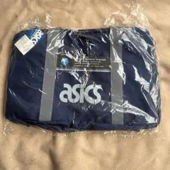asics スポーツバッグ AS-347 ネイビーブルー 30×51×22cm