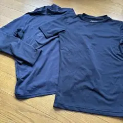 XG アンダーシャツ ネイビー 160 長袖　半袖セット