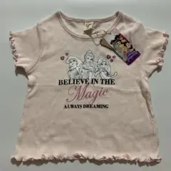 綿100% 新品タグ付き　プリンセス　ニット　メロウ襟　Tシャツ 100 ピンク
