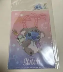 ディズニーストア ポケット付き下敷き　 スティッチ　Ｂ