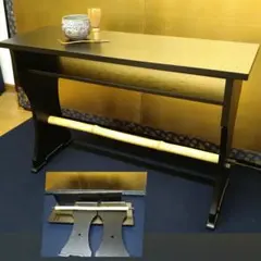 柿合黒塗 立礼棚 横付 点茶盤 サイドテーブル紙箱美品茶道具 茶道具 喫架、 近藤さんの脇机。 点茶盤用、立礼棚用、点前机用