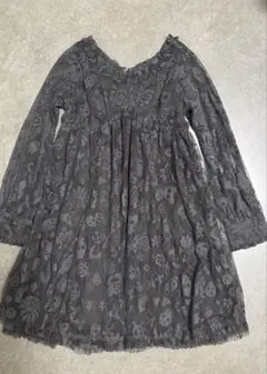 HYSTERIC GLAMOUR レースワンピース スカル柄 120