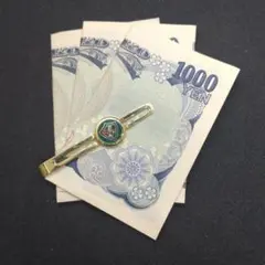 新品【レア】☆GOLF＆GREEN☆イタリア製 マネークリップ＆タイピン