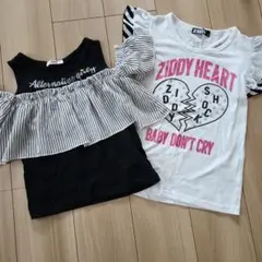 140センチ　トップス　まとめ売り　ALGY 　ZIDDY 肩出し
