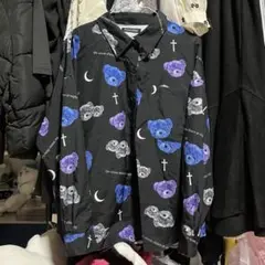 PLYMTONE シャツ 地雷 病みかわ 病みくま くま柄