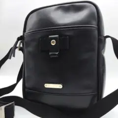 美品 サンローラン ショルダーバッグ リビングトン レザー 本革 ブラック