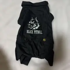 BLACK PITBULL 黒デニムロンパースXL