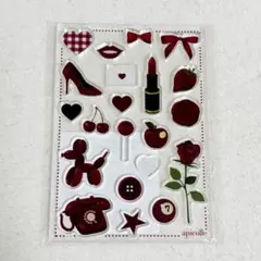 キャラ福くじ おなまえカスタム 1color Red パーツ ボルドー