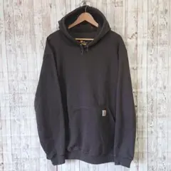 美品 Carhartt パーカー ビックサイズ ワンポイントロゴ XL