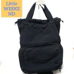 ほぼ未使用　 リトルウィークエンド　マザーズリュック　黒