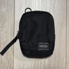 PORTER ブラック ミニジッパーポーチ