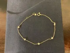 スタージュエリー　10金ゴールド　ブレスレット ホワイトトパーズ