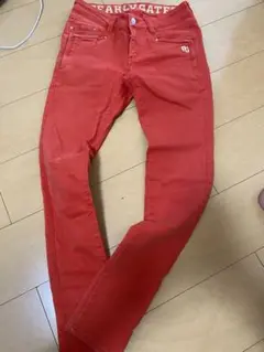 PEARLY GATES 赤 スリムフィットパンツ サイズ0
