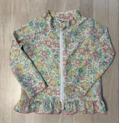 美品 西松屋 花柄ラッシュガード 90cm