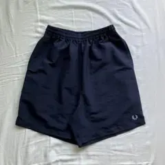 日本製　【フレッドペリー】　 ハーフパンツ　総ゴム　ネイビー　Lサイズ