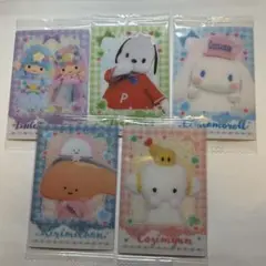 サンリオ キャラクターズツイン ウエハースカード5種セット