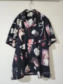 ノーブランド 妖怪 お化けレーヨンシャツ