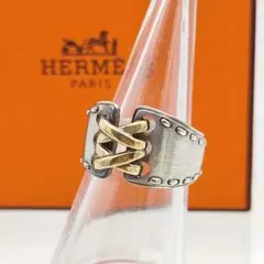 【超美品】Hermès エルメス メキシコリング 56 13号 シルバー925
