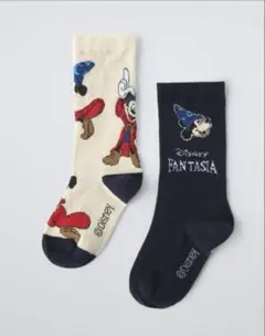 zara ミッキー　ファンタジア　靴下　ソックス 4-6years