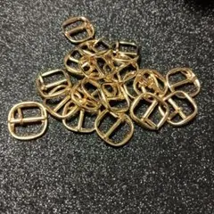 日本製✨　ピン付き　バックル　ゴールド　内径16mm　10個