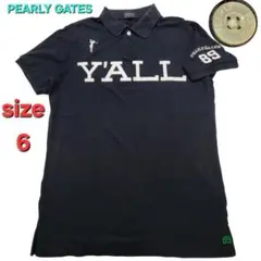 PEARLY GATES ネイビー シャツ サイズ6