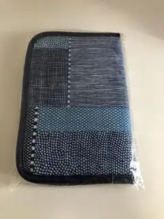 青系パッチワークデザイン マルチケース