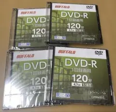 バッファロー　DVD-R 4.7GB 1回録画用　4枚